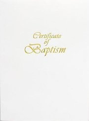 Contemporary Steel-Engraved Adult/Youth Baptism Certificate (Pkg of 3)