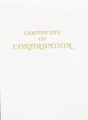 Contemporary Steel-Engraved Confirmation Certificate (Pkg of 3)