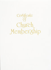 Contemporary Steel-Engraved Church Membership Certificate (Pkg of 3)