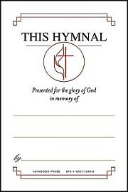 United Methodist Hymnal Bookplates "In memory of..." (Pkg of 48)