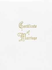 Traditional Steel-Engraved Marriage Certificate (Pkg of 3)