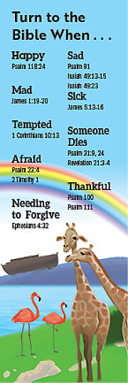 Bible Story Basics Turn to the Bible When Bookmark (Pkg of 25)