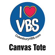 Vacation Bible School (VBS) I Love VBS Canvas Tote Bag